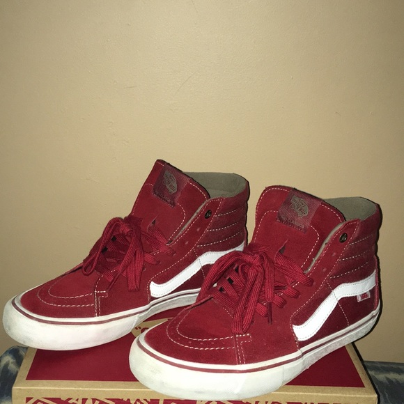 vans sk8 hi pro red